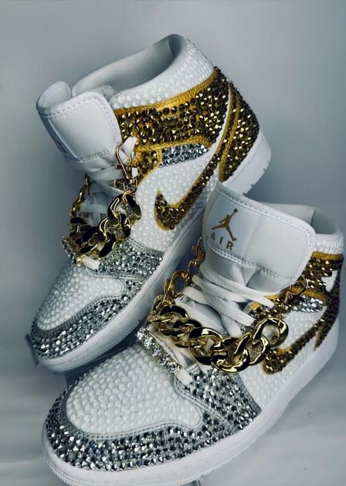 Jordan Air bling sneakers