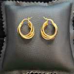 ( B31639.2 / Ag28 Doi Baieti ) Cercei Aur 14K - 4.05 grame / 1478 lei