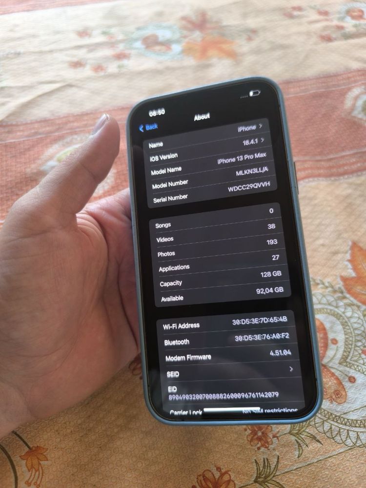 13 pro max LLA 128GB