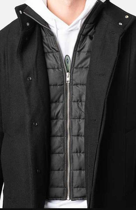 Palton casual 50 L premium Jack & Jones lana negru