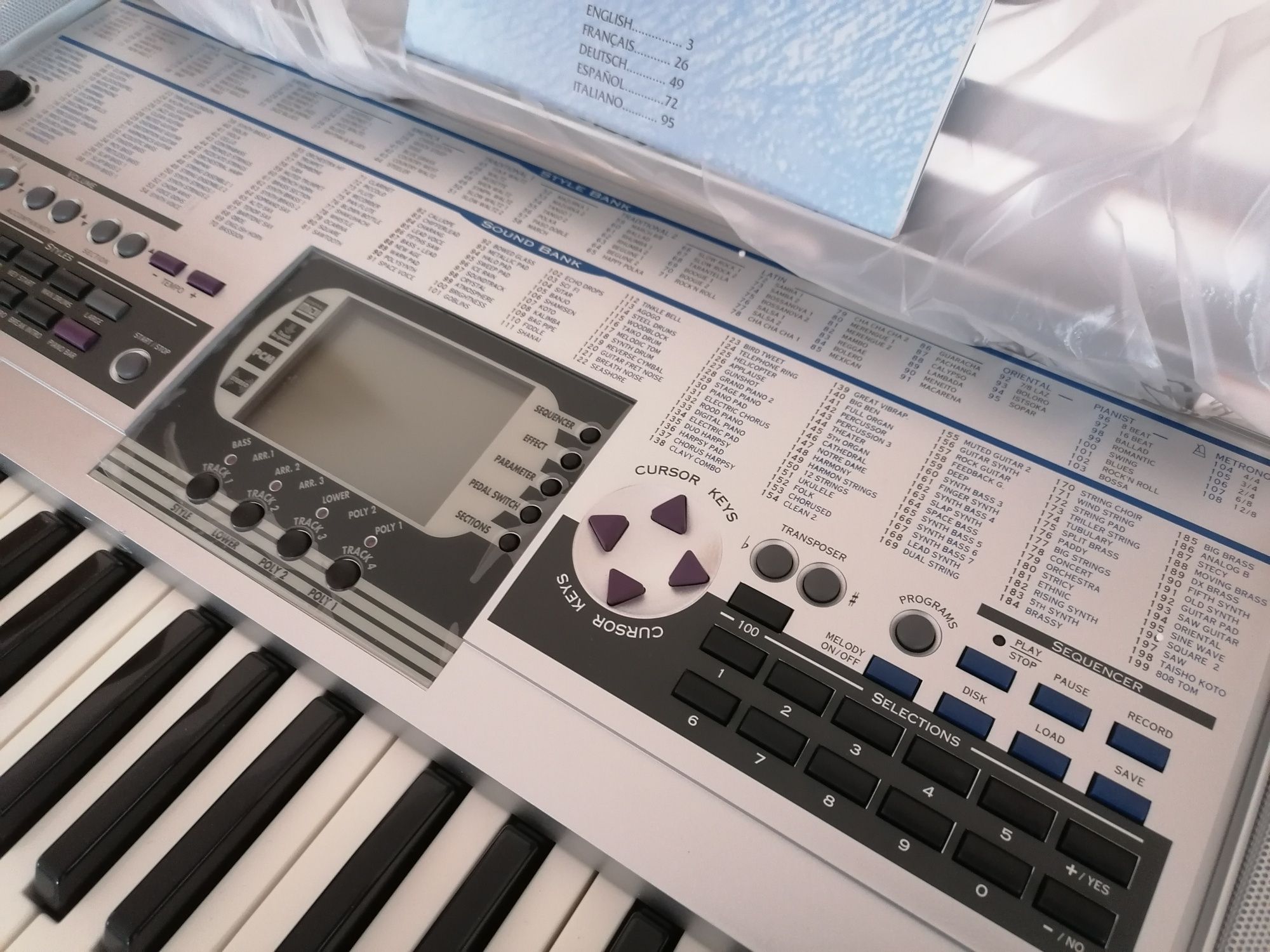 Farfisa TK-88 HDD2 Floppy Disk pian digital orga electronică