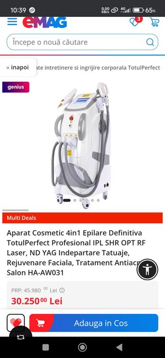 Aparat Cosmetic : Epilare Definitiva , rejuvenare , îndepărtare tatuaj