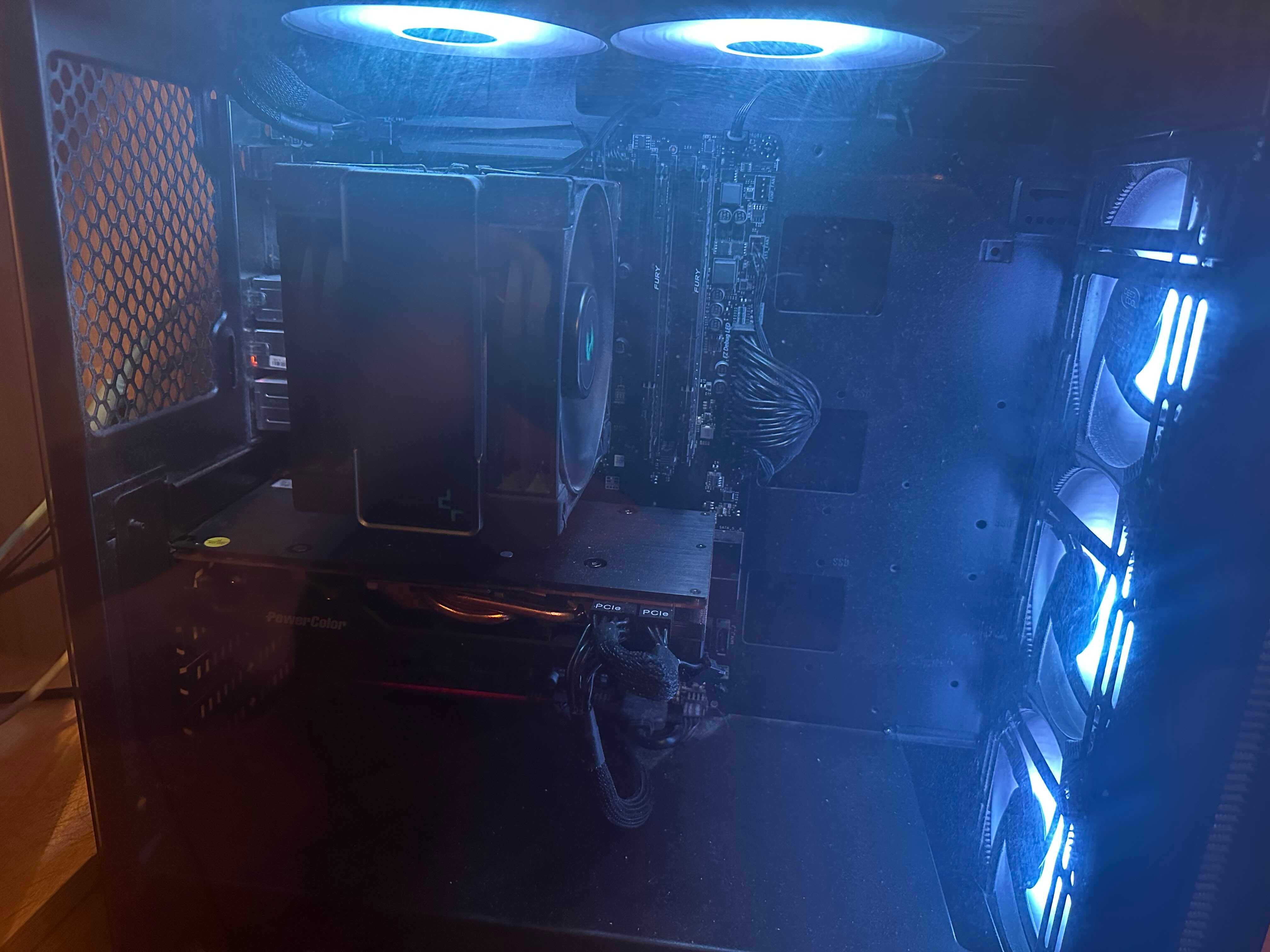 Геймърски Компютър AMD Ryzen 7 5700x3D, AMD RX6700 XT, 16 RAM 3600Mhz