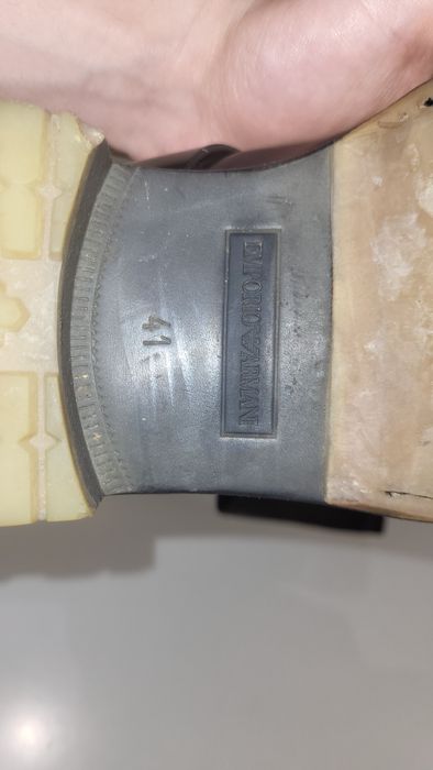 Cizme army din piele naturala  pentru barbati Emporio Armani