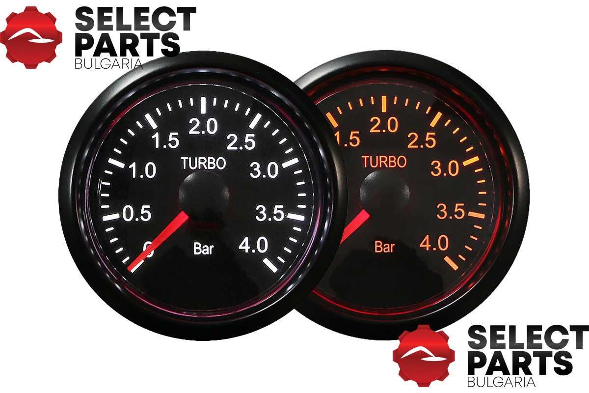 Boost meter boostmeter буст метър буустметър 0-4 бара 52мм T270