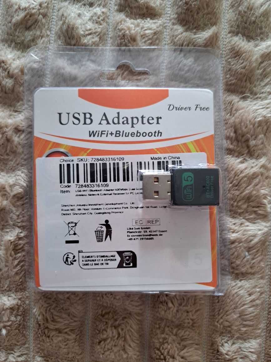 Adaptor Wi-Fi,Dual-Band, 600Mbps, Fara driver, 2.4/5G