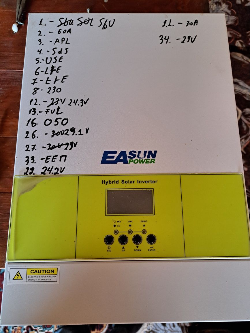 Invertor solar off grid 3.6kw hibrid defect