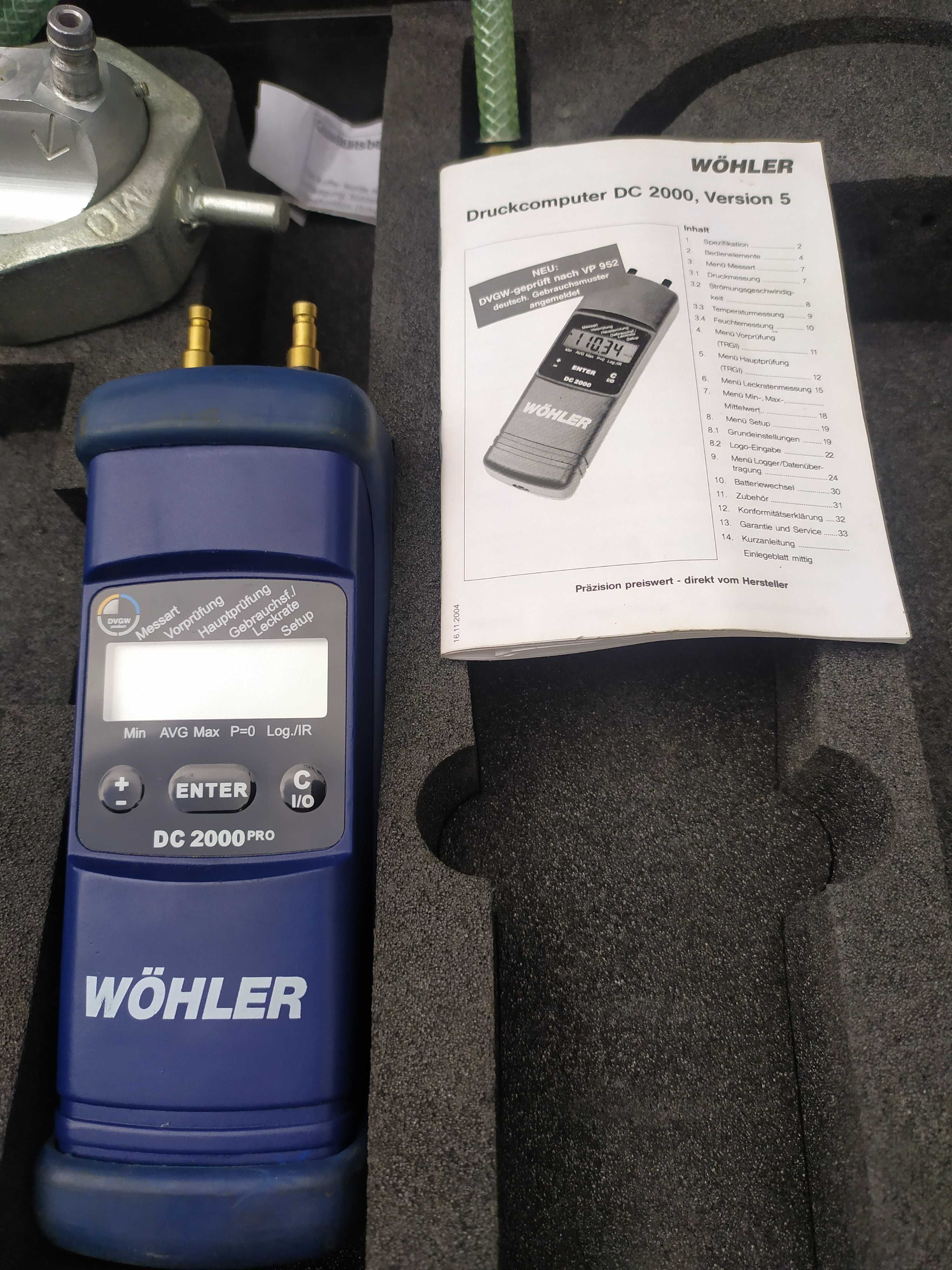 Компютърен уред за измерване на налягане WOHLER dc 2000 pro .