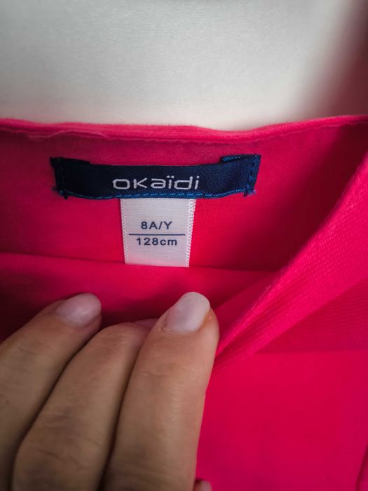 Rochita roz Okaidi 128 cm