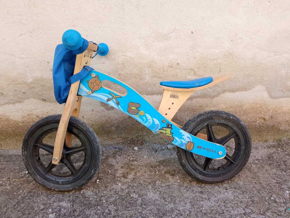 Детско дървено колело за баланс