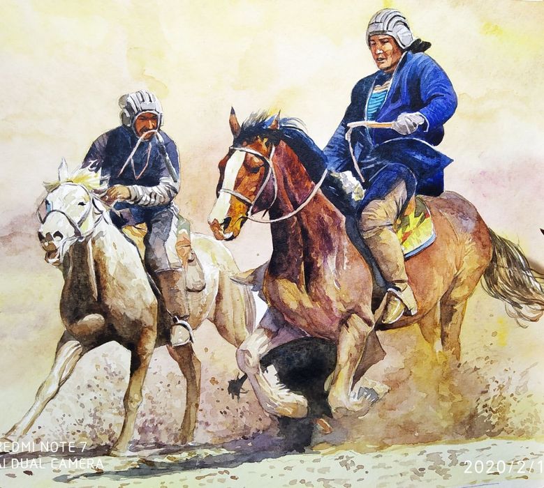 Акварелда ишланган расмлар.