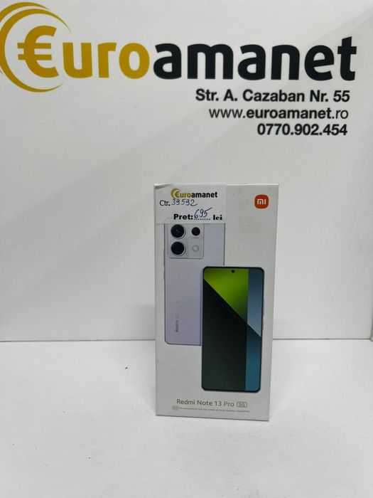 Telefon mobil Xiaomi Redmi Note 13 Pro, 8GB RAM, 256GB, 5G, Black -I-