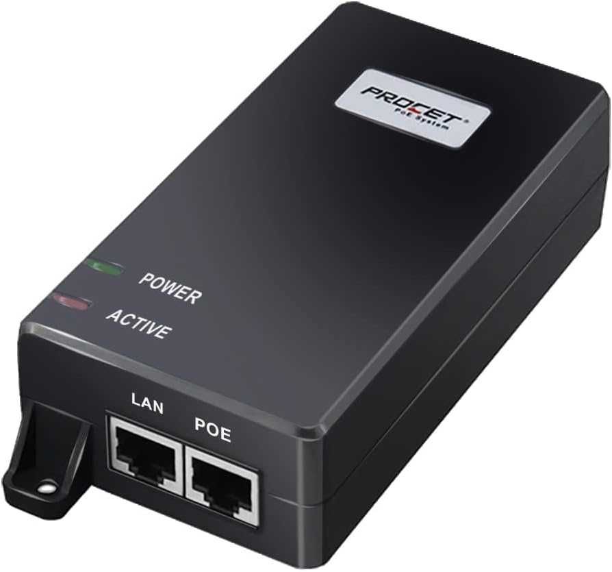 Procet 60W 5Gbps, активен PoE-Injector-Midspan 60W 55V,802.11ax,WiFi 6