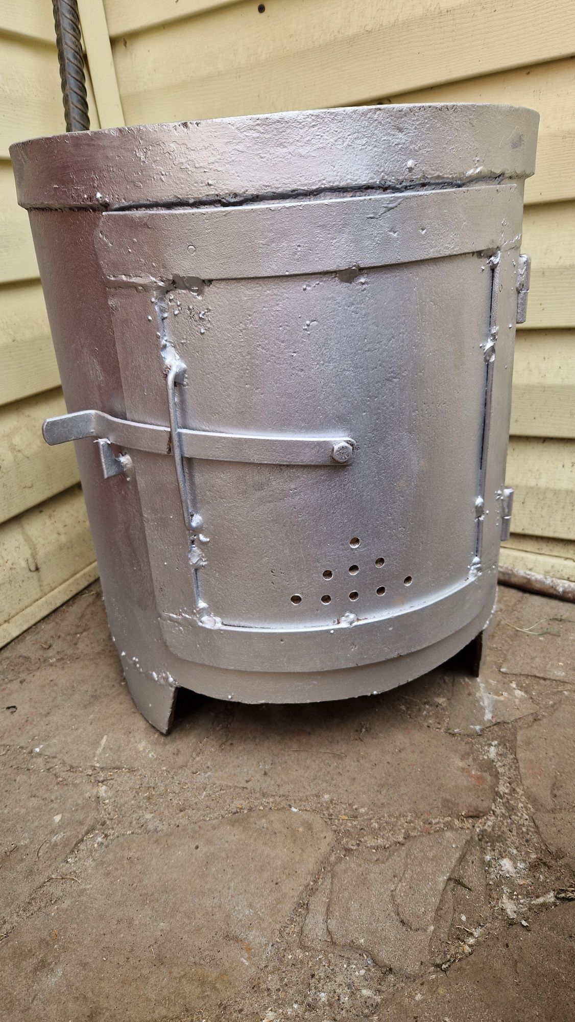 Boiler baie cu focar pe lemne