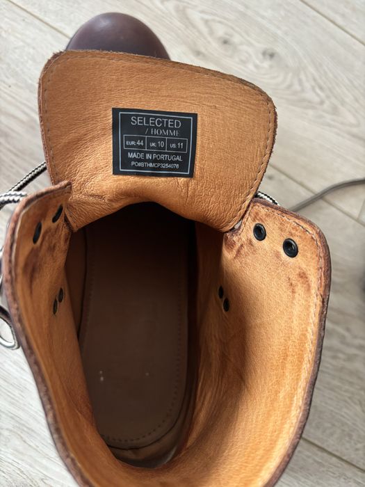 Мъжки боти от естествена кожа