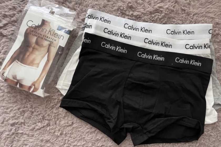 Chiloti tip Boxeri Calvin Klein set 3 perechi bumbac