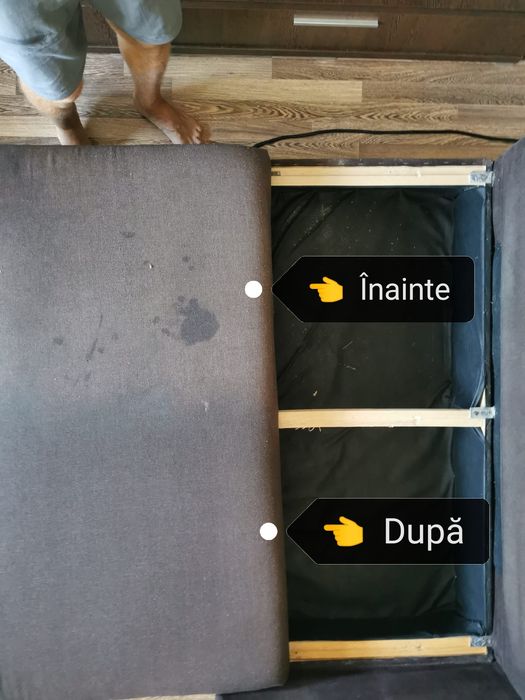 Curatare canapele saltele tapiterii interior auto  LA DOMICIL CU ABURI