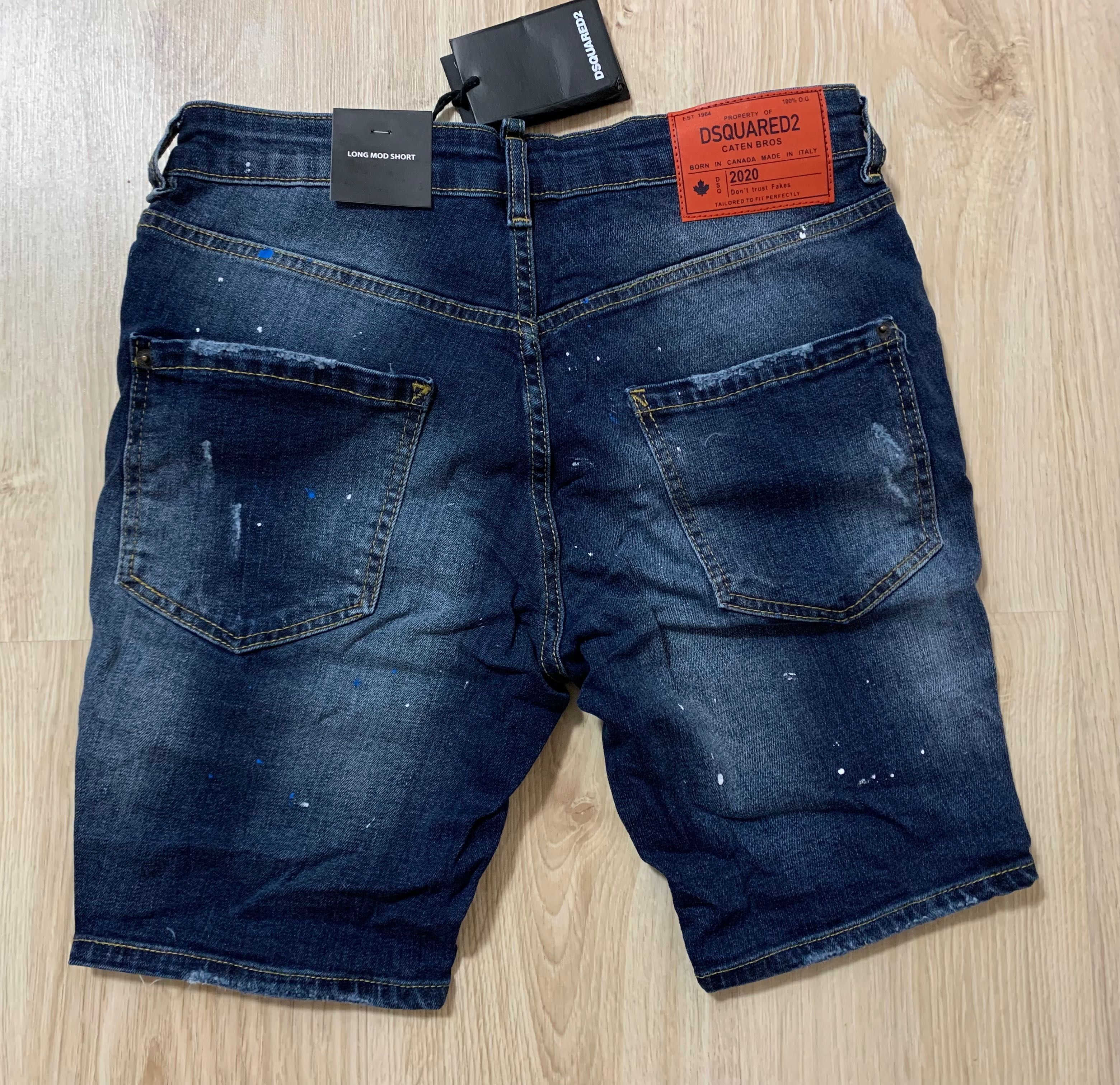 Нови мъжки къси дънки с етикети Dsquared размери 42,46