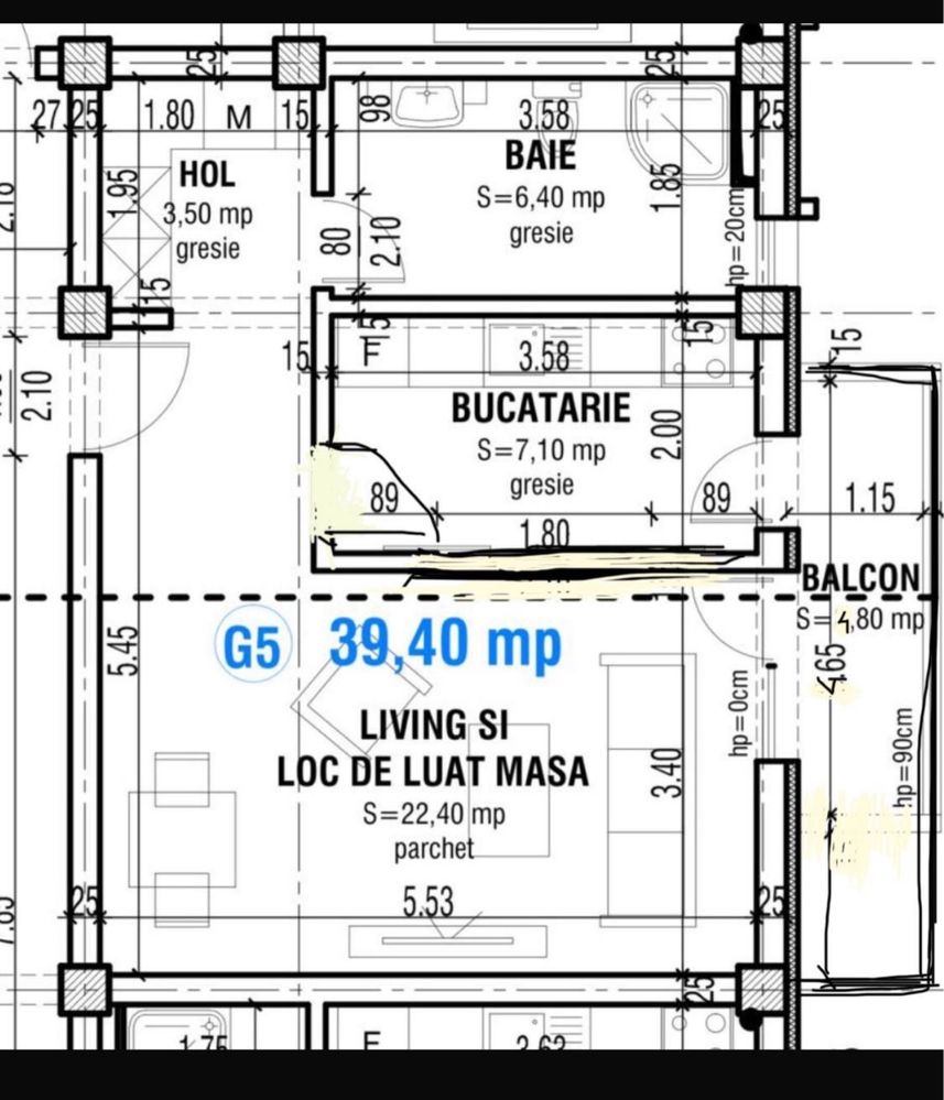 Garsoniera noua 45mp zona Ford capsunarie