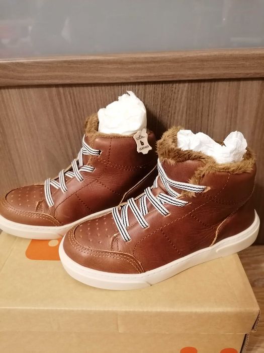 Ghete imblanite din piele baietel, Bibi Shoes, marimea 30,noi