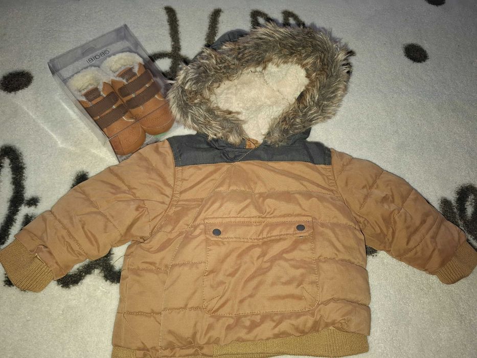 Детско яке за момче Okaidi / Детски сникърси 6/12 месеца