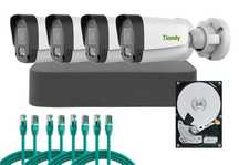 Kit Supraveghere Complet Tiandy IP – Ultra HD  NVR PoE Tehnologie AI
