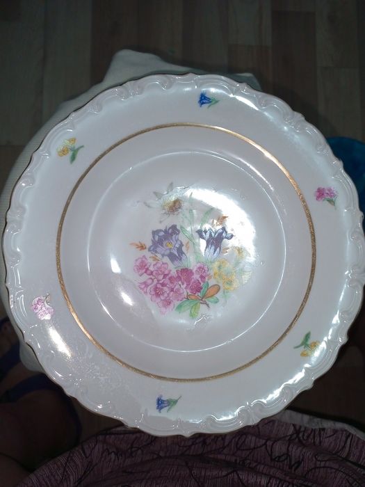 Большие сервизные тарелки. KAHLA. Фарфор. Германия. Винтаж.