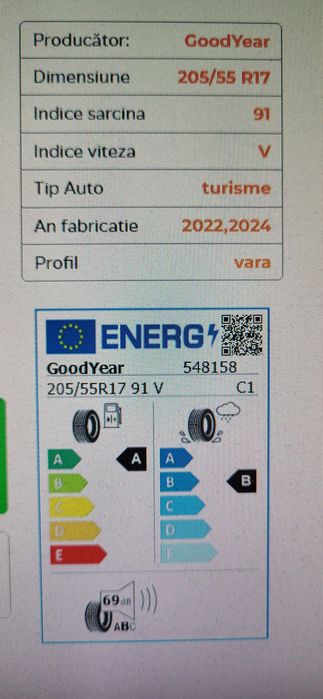 anvelope noi 205 55 r17 goodyear dot 2020-2021