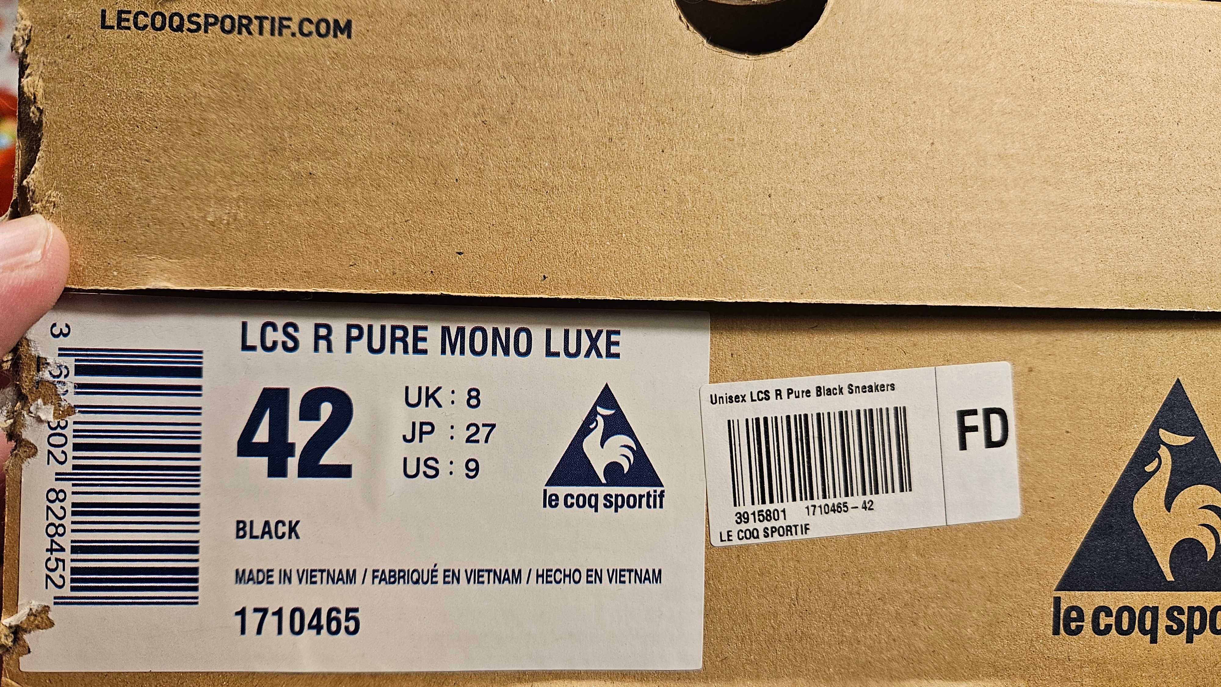 Pantofi sport negri Le Coq Sportif R Pure Mono Lux marimea 42