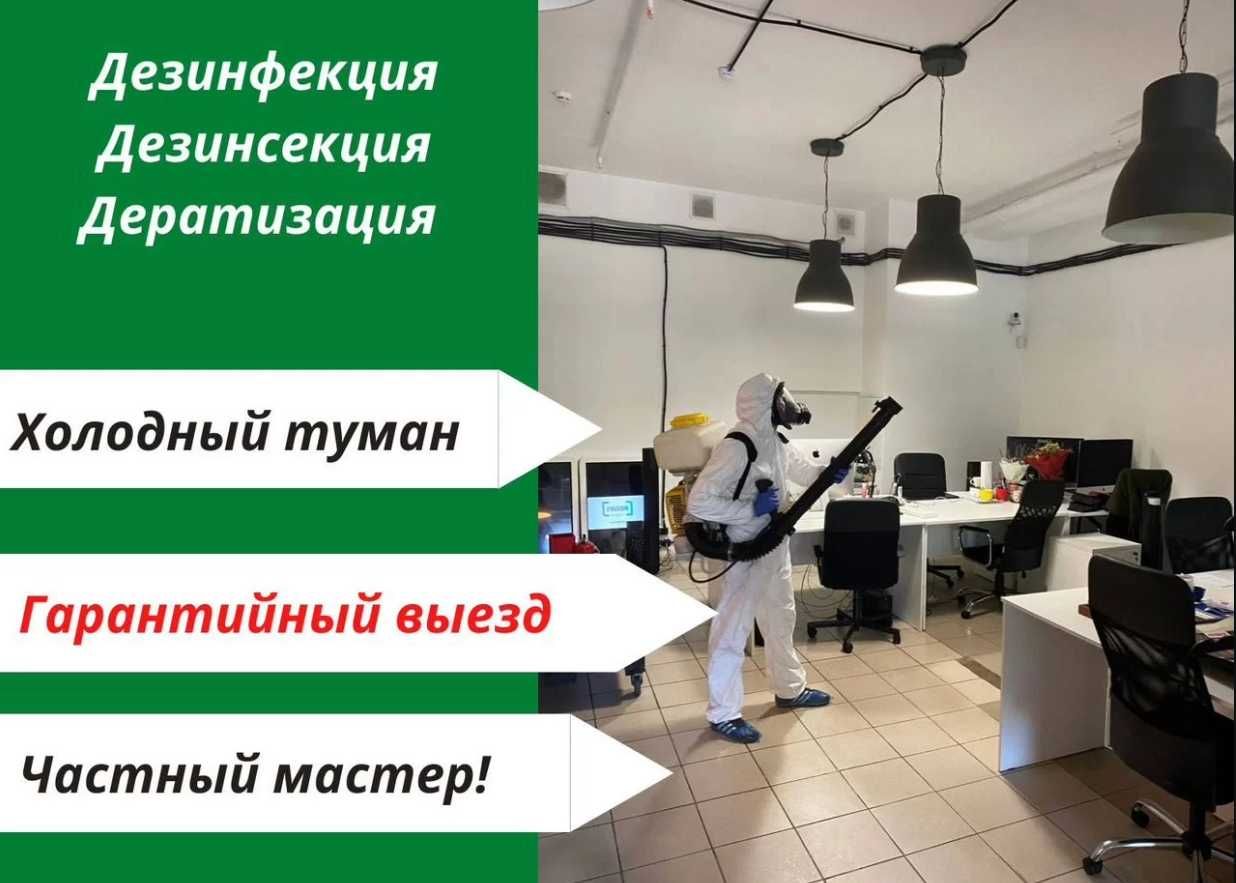 Дезинфекция Dezinfeksiya клопов тараканов блох мух комаров