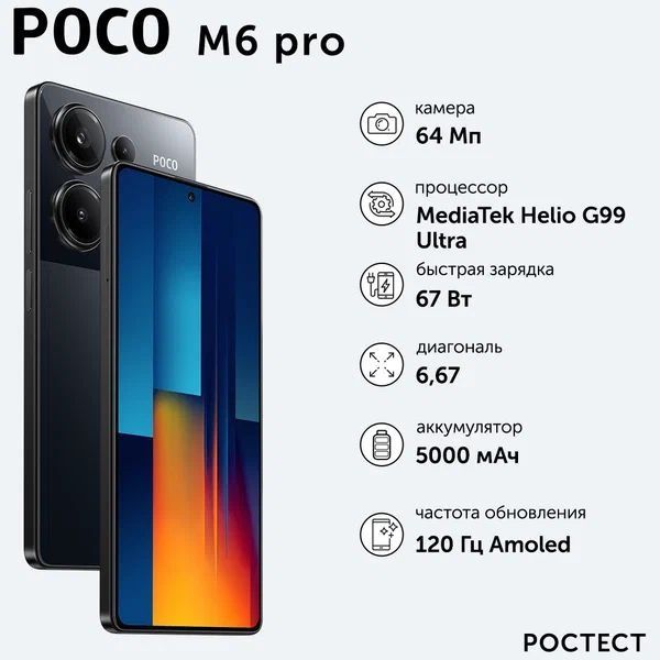 Poco M6 Pro 12/512, full komplekt