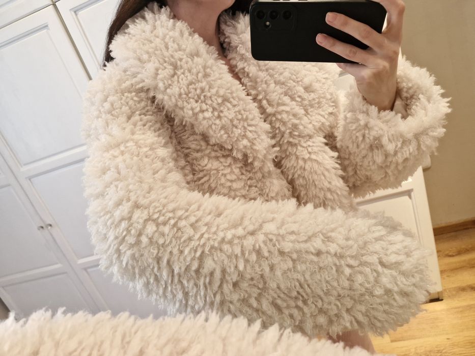 ново дамско палто teddy bear