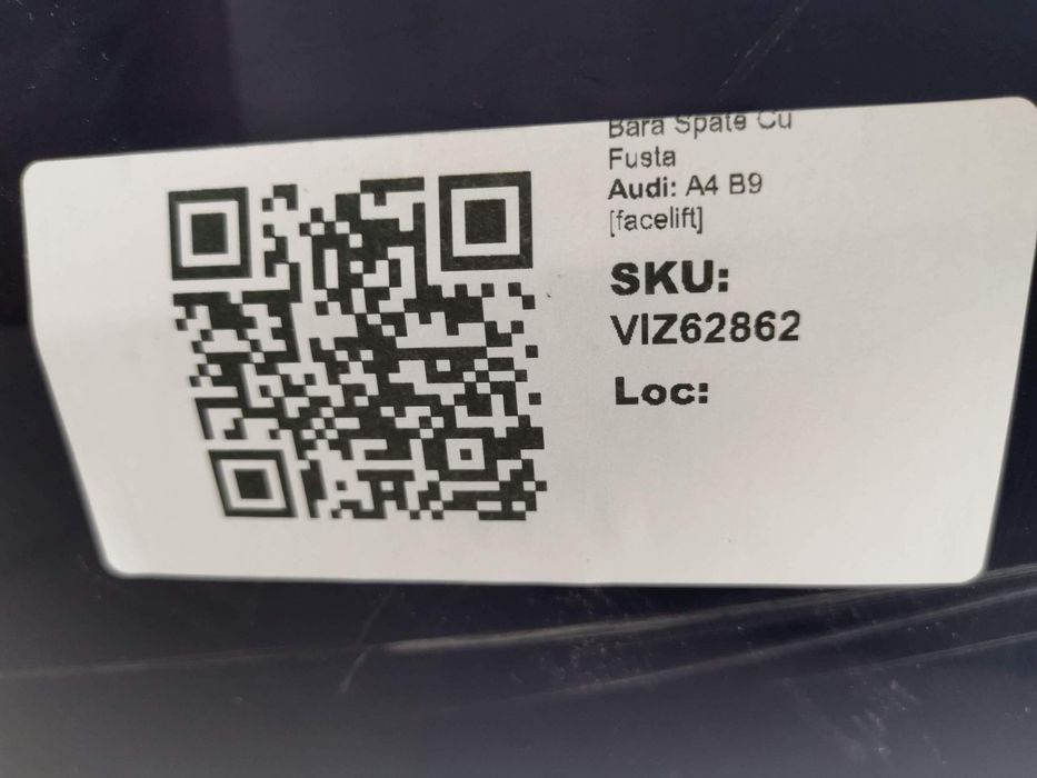 Задна броня с престилка Ауди А4 Б9 / Audi A4 B9 [фейслифт] Оригинална,