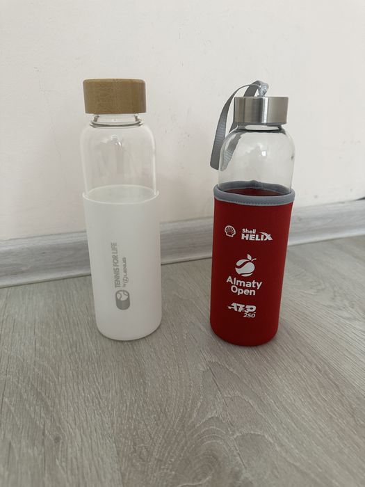 Стеклянная НОВАЯ бутылка для питья, ручная, спортивная