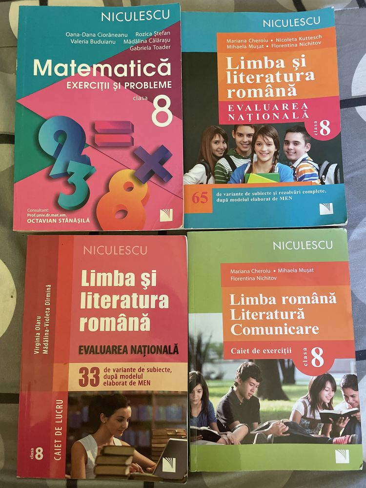 Manuale pentru pregatirea examenului de clasa a 8-a