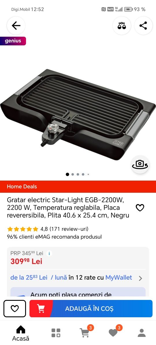 Gratar electric ca nou