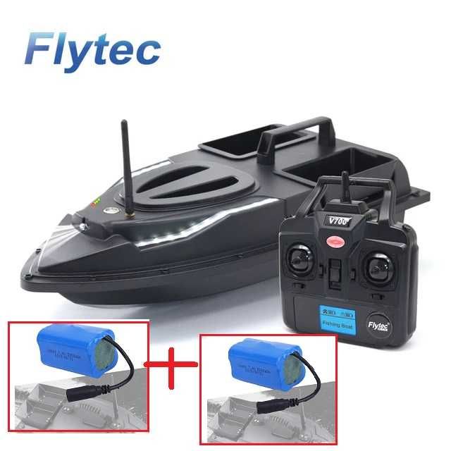 ПРОМОЦИЯ с ДВЕ БАТЕРИИ Flytec v700 лодка за захранка и разпъване