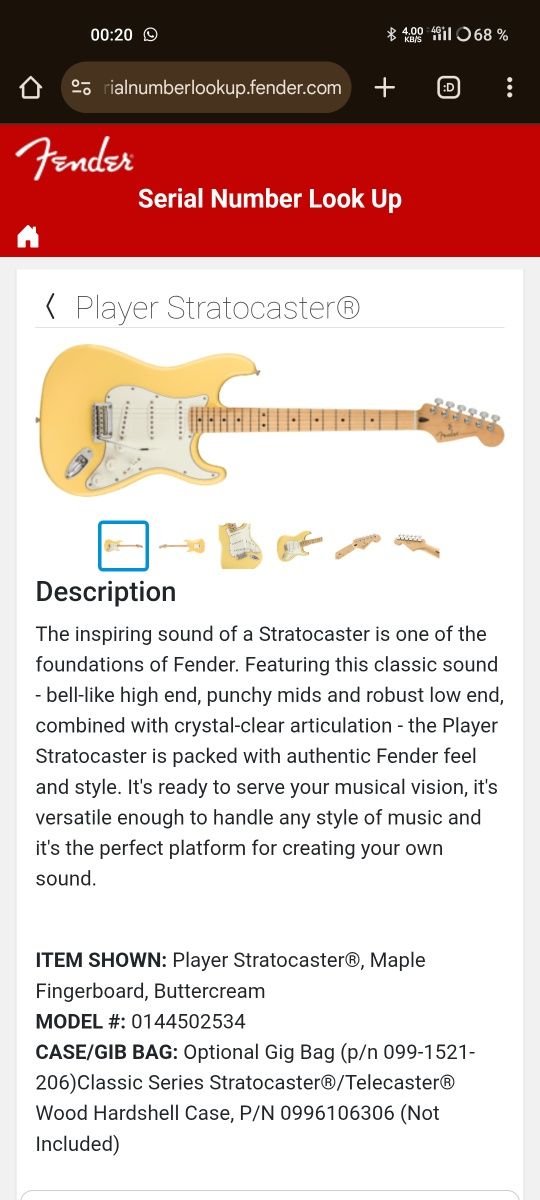 Fender Player Strat Buttercream (MIM) – проф‑настройка + комбик