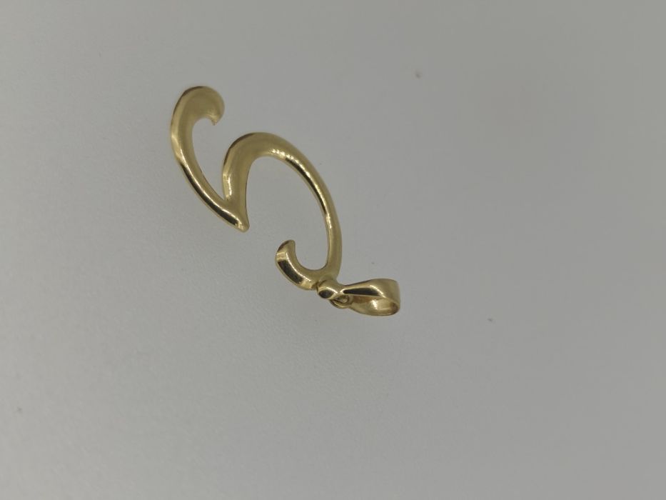 Pandantiv inițială G aur 18k 0.78gr (r)