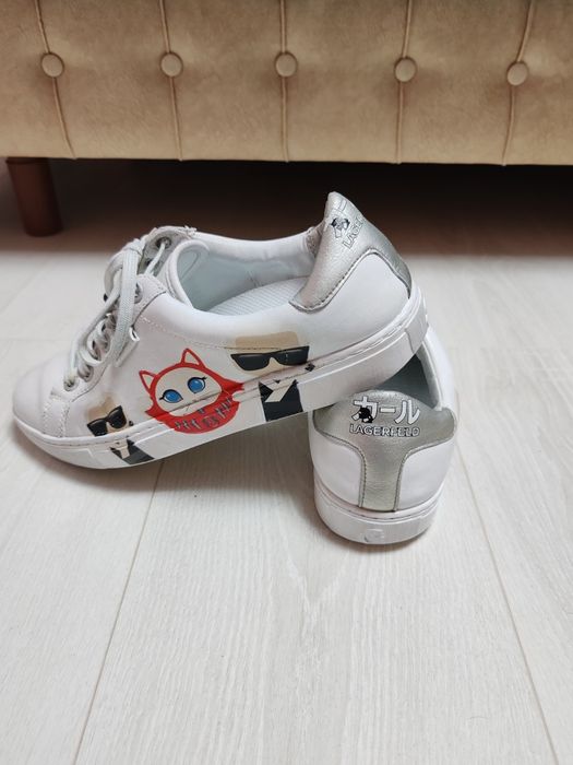 Sneakers Karl Lagerfeld piele naturala