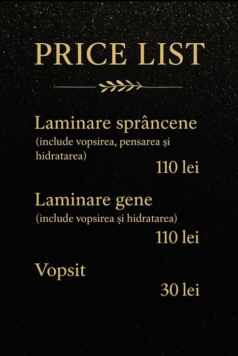 Laminare gene și sprâncene