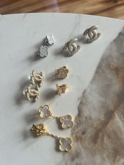 Обеци със златно покритие