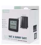 Statie meteo Hama, radio, alarma, negru