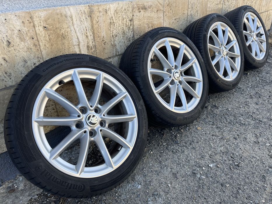 Jante Roti 17 Skoda Octavia 2 3 VW Golf 6 7 Touran Anvelope 225 45 R17