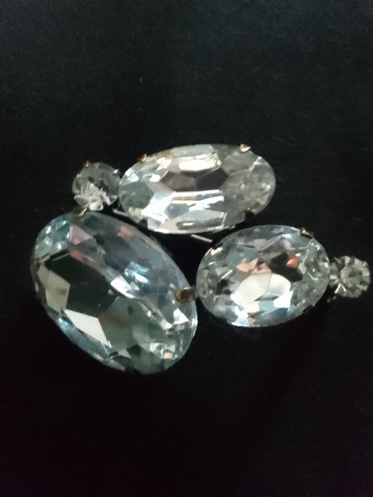 Винтажная брошь, крупная.  Ожерелье.  Серьги.