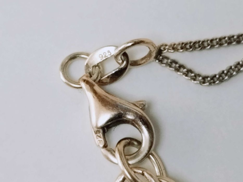 Lant Colier dublu argint 925 placat cu aur