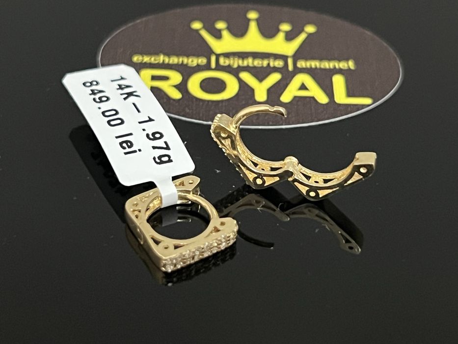 Bijuteria Royal CB : Cercei dama aur 14k 1,97 grame