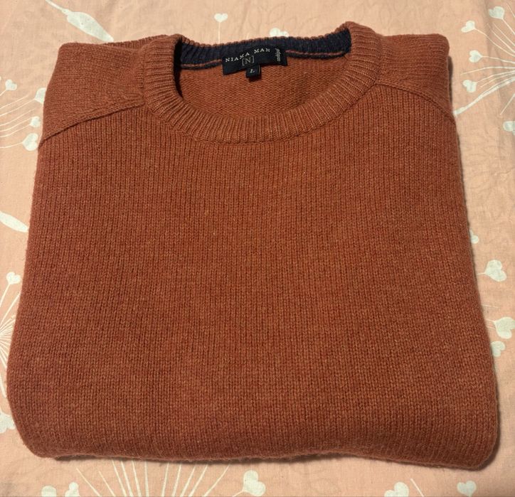 Топъл мъжки пуловер 100% вълна на италианския бранд Conbìpel