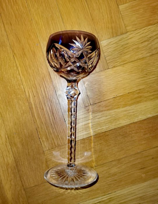 Антикварни цветен кристал чаши Nachtmann "Traube"  Зап. Германия 70те