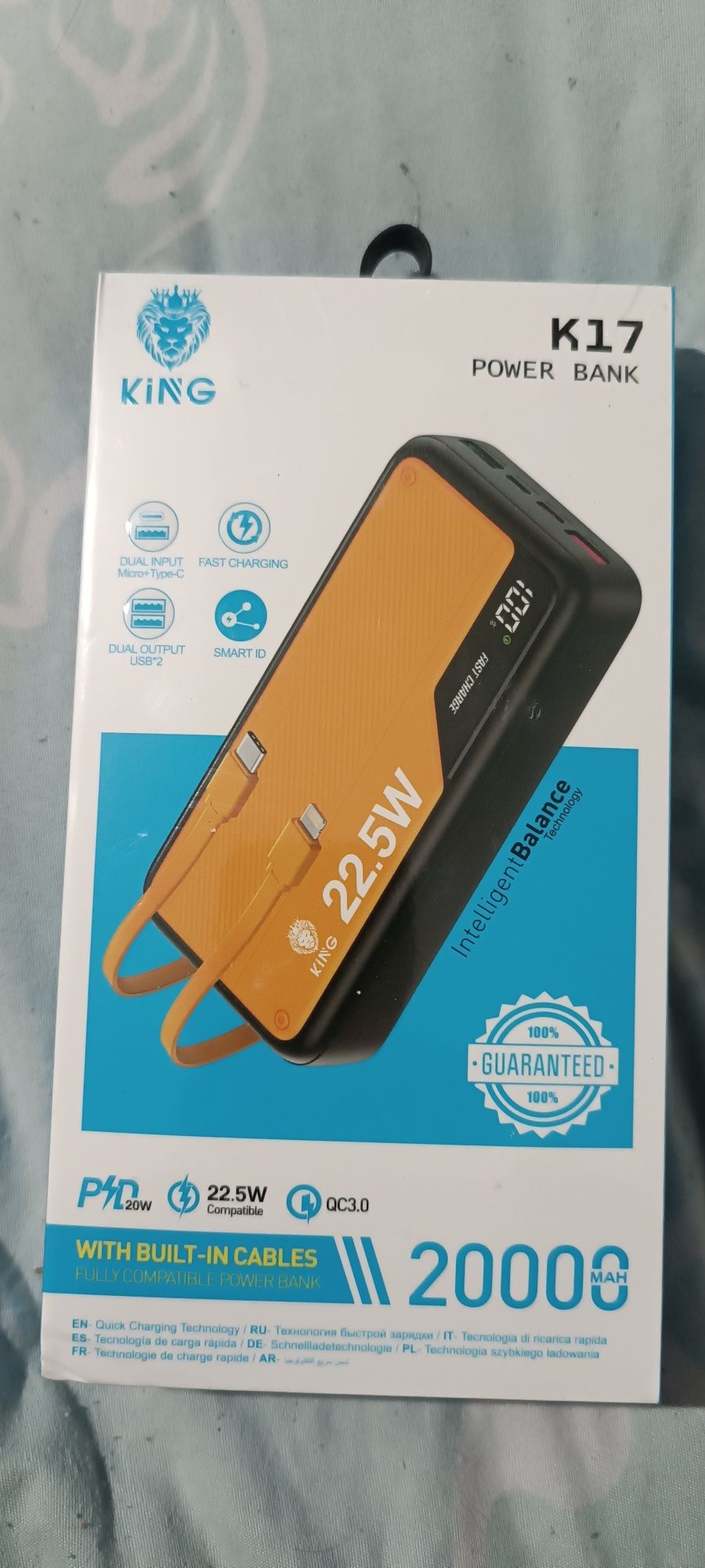 Аксиуа Power bank Kachestivinniy KING K17 КАЧЕСТИВИННИ  Повер банк кач